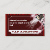 Carte De Visite Hollywood épousant le billet d'admission (Dos)