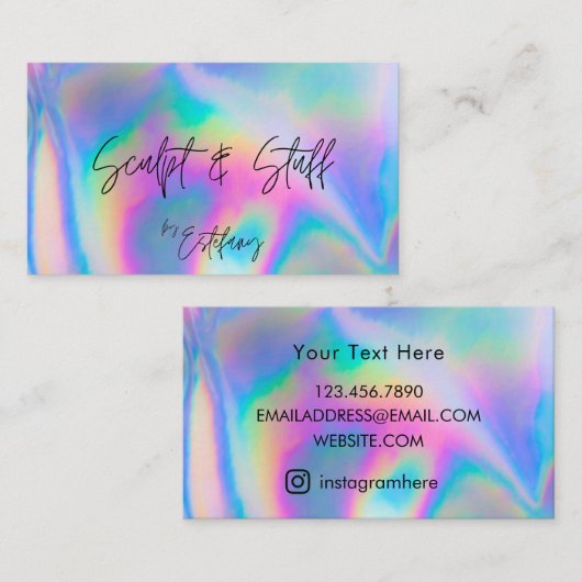 Carte de visite Holo (Devant / Derrière)