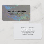 Carte De Visite Hologramme aquarelle (Devant / Derrière)