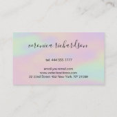 Carte De Visite Hologramme Arrière - plan lèvres roses (Dos)