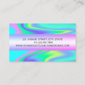 Carte De Visite Hologramme de charme professionnel moderne (Dos)