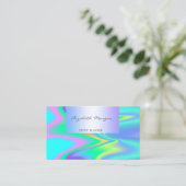 Carte De Visite Hologramme de charme professionnel moderne (Debout devant)