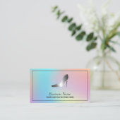 Carte De Visite Hologramme de la boutique de chaussures (Debout devant)