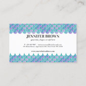 Carte De Visite Hologramme de Mermaid (Dos)