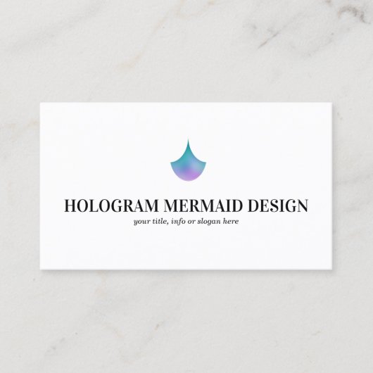 Carte De Visite Hologramme de Mermaid (Devant)