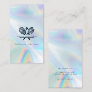 Carte De Visite Hologramme du club de tennis