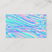 Carte De Visite Hologramme professionnel moderne Diamants (Dos)