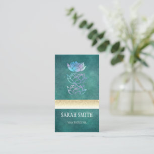 Carte De Visite Hologramme vert professionnel moderne