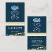 Carte De Visite Hologramme vert professionnel moderne (Devant / Derrière)