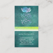 Carte De Visite Hologramme vert professionnel moderne (Dos)