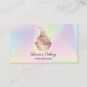 Carte De Visite Holograph Cakes & Sweets Cupcake Maison Boulangeri (Devant)