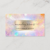 Carte De Visite Holograph Shop Logo Makeup Artist QR Code (Devant)