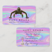 Carte De Visite Holographe de conditionnement physique de la const (Devant / Derrière)