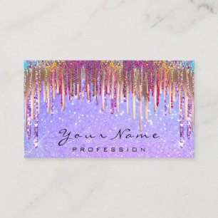 Carte De Visite Holographe de maquillage clous Parties scintillant