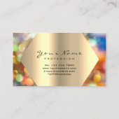 Carte De Visite Holographe de maquillage de Parties scintillant d' (Dos)