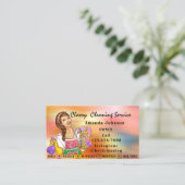 Carte De Visite Holographe de ménage de maison classique (Debout devant)