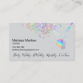 Carte De Visite Holographe de nettoyage domestique (Dos)