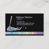 Carte De Visite Holographe des services de nettoyage professionnel (Dos)