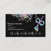 Carte De Visite Holographe flamboyant de la maison de nettoyage de (Dos)