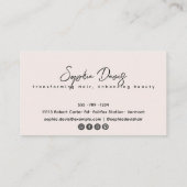 Carte De Visite Holographe Holographe Holographe Ciseaux Logo Scri (Dos)