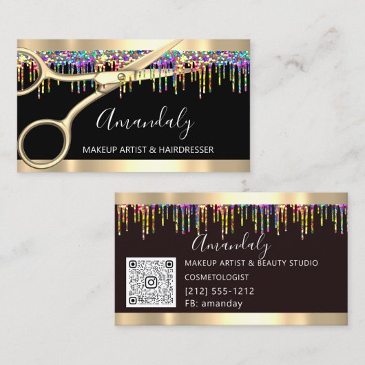 Carte De Visite Holographe Holographe Holographe Holographe Hologr (Devant / Derrière)