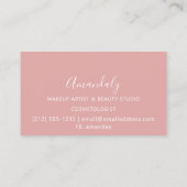 Carte De Visite Holographe Holographe Lecteurs de coiffeur (Dos)