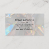 Carte De Visite Holographe Holographique moderne Iridescente (Dos)