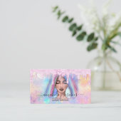 Carte De Visite Holographe maquillage Lash Boutique Gold Wax Drift (Debout devant)