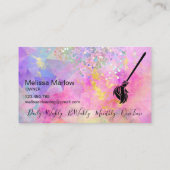 Carte De Visite Holographe Opal de la maison de nettoyage domestiq (Dos)