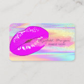 Carte De Visite Holographe Professionnel, Brush Stroke, Confetti,  (Devant)