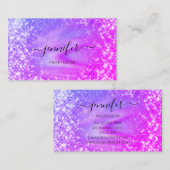 Carte De Visite Holographe professionnel maquillage de beauté Part (Devant / Derrière)