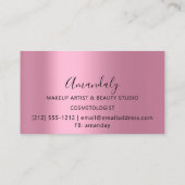 Carte De Visite Holographe Rose Holographe  (Dos)