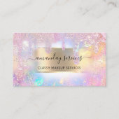 Carte De Visite Holographe Shop Drives Maquillage Artiste QR Code (Devant)