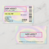 Carte De Visite holographe tendance flashs de bouteille de pilule (Devant / Derrière)