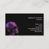 Carte De Visite holographic braids braider braidrescoiffure stylis (Dos)