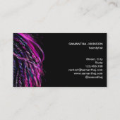Carte De Visite holographic braids braider braidrescoiffure stylis (Dos)