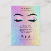 Carte De Visite Holographic Lash Client Record Form (Devant)