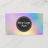 Carte de visite Holographic Merci Trendy Salon  (Dos)