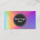Carte de visite Holographic Merci Trendy Salon  (Dos)