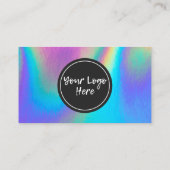 Carte de visite Holographic Merci Trendy Salon  (Dos)