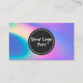 Carte de visite Holographic Merci Trendy Salon  (Dos)