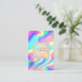 Carte De Visite Holographic Minimalist Business Card (Debout devant)