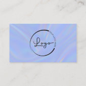 Carte De Visite Holographic Minimalist QR Code (Dos)