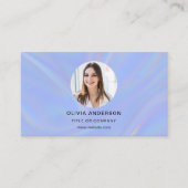 Carte De Visite Holographic Photo with QR Code Social Media (Devant)