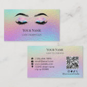 Carte De Visite Holographic QR code Lash Technician (Devant / Derrière)