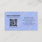 Carte De Visite Holographic QR Code Minimalist Professional (Devant)
