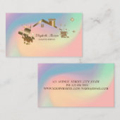 Carte De Visite Holographie de la maison de ménage professionnelle (Devant / Derrière)