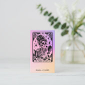 Carte De Visite Holographie de l'artiste maquillage de Tarot (Debout devant)
