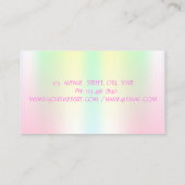 Carte De Visite Holographie de l'impact de la brosse à huile (Dos)