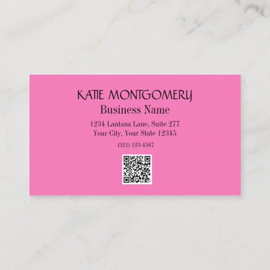 Carte De Visite Holographie de luxe unique QR Code (Dos)